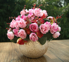 小玫瑰客厅餐桌花瓶
